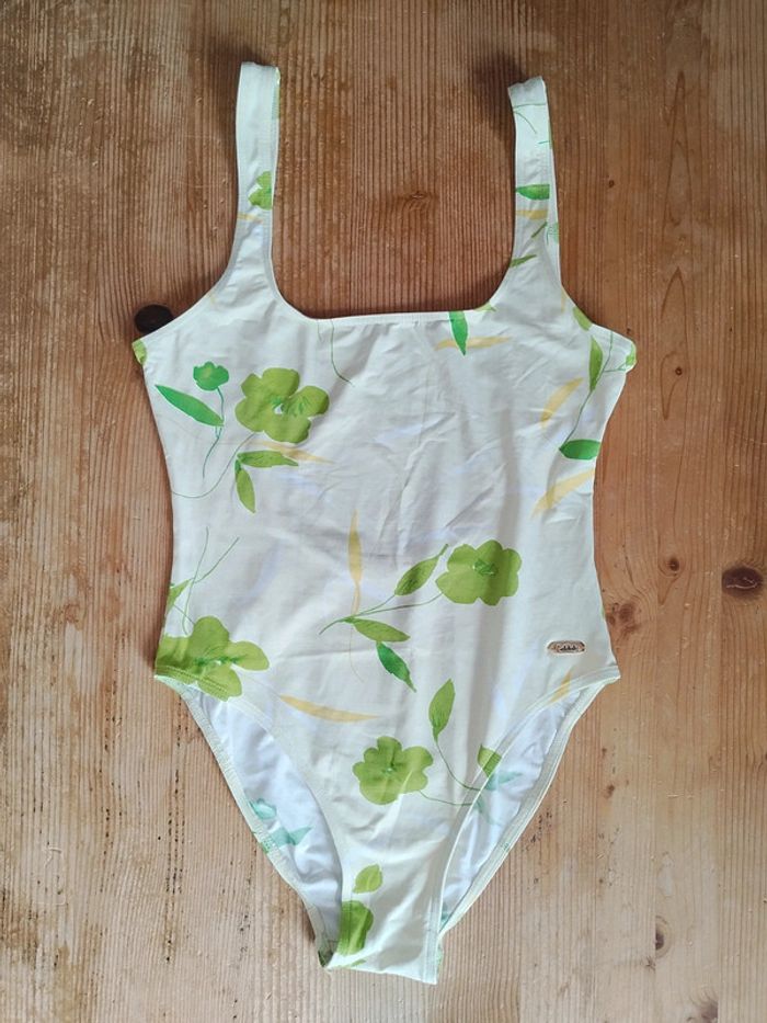 Maillot de Bain 1 Pièce Floral - couleur pastel- Taille 44/XXL - TBE
