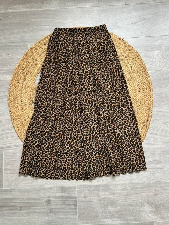 Jupe longue léopard Kiabi taille XS