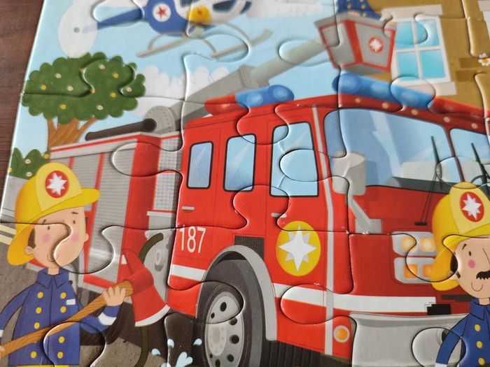 Petit puzzle thème pompier 30 pièces - Grafix - photo numéro 5