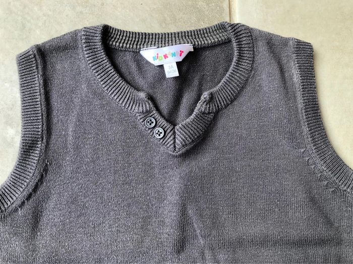 Gilet pull sans manche garçon Kid Kanaï taille 3 ans - photo numéro 3