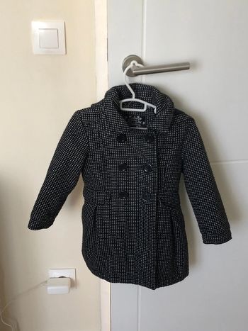 Veste noir à pois blanc classe