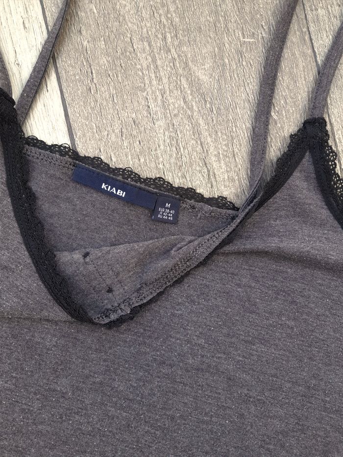 Débardeur / caraco fines bretelles anthracite - Kiabi - photo numéro 4