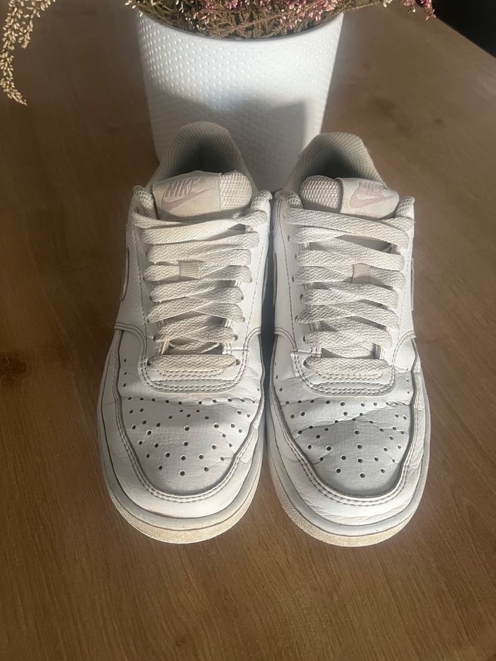Baskets Nike 36,5 Court vision blanches rose - photo numéro 4