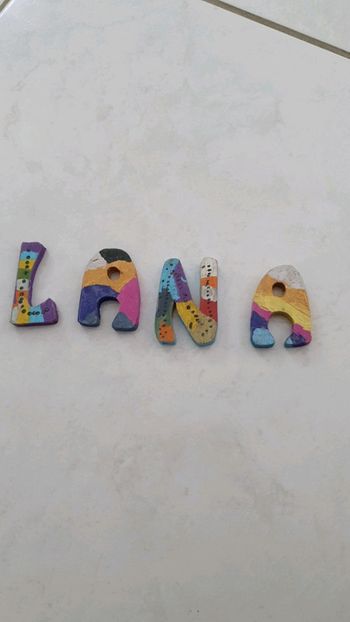 Décoration 4 lettres LANA v12