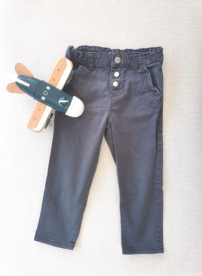 🌼Obaïbi 23M pantalon chino👖 bleu marine parfait rentrée ou cérémonie 🎒💒