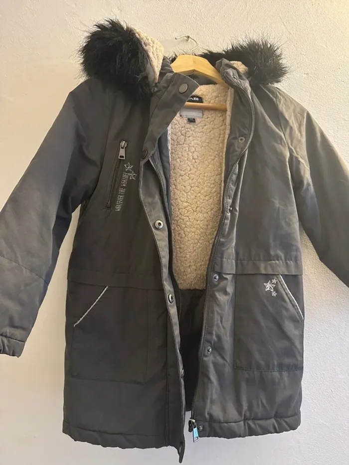 Blouson t10 ans gris