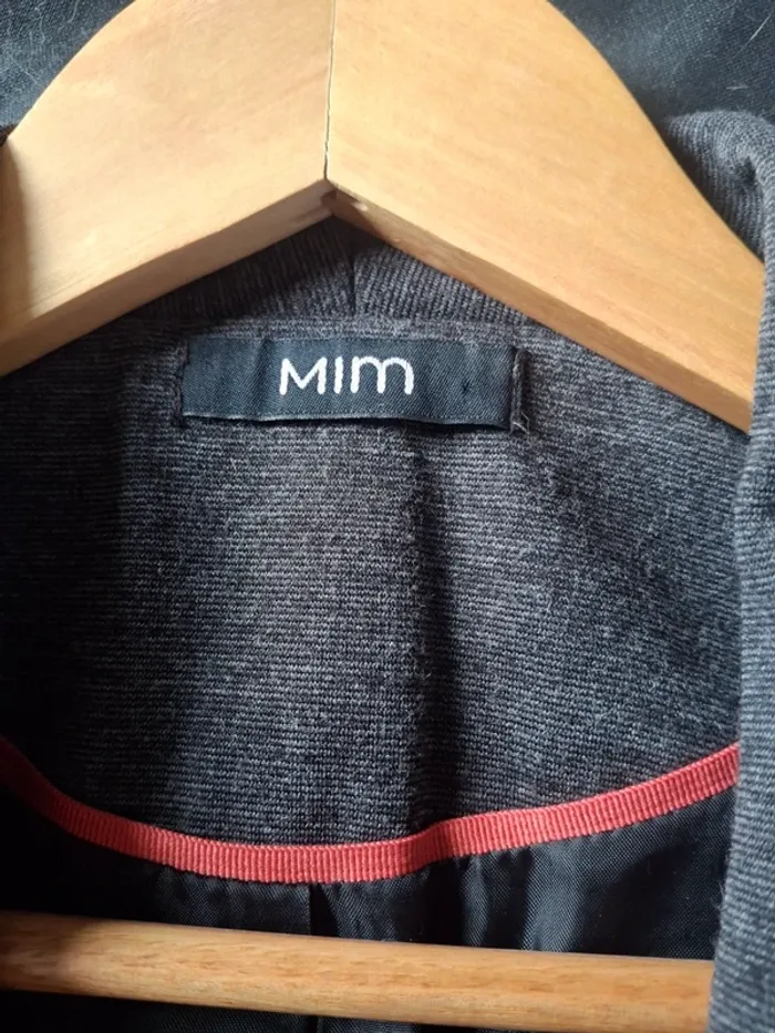 Blazer gris foncé avec poches - photo numéro 3