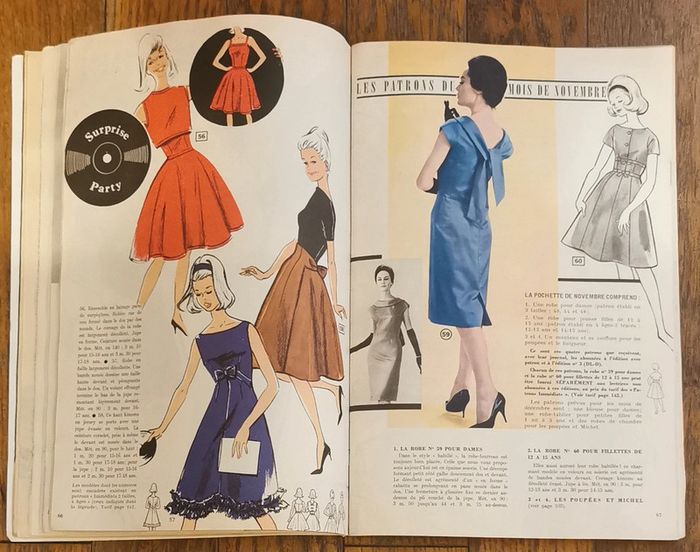 Ancien magazine 1961 Modes et travaux avec 3 patrons + supplément n°731 vintage - photo numéro 10