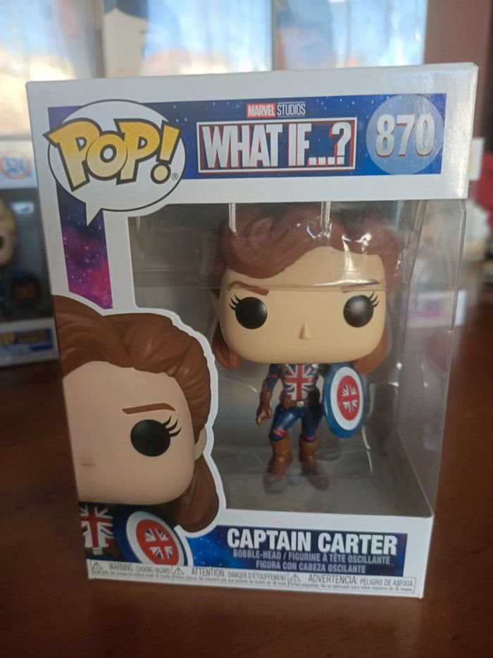Figurine funko pop Marvel studios what if n°870 captain carter