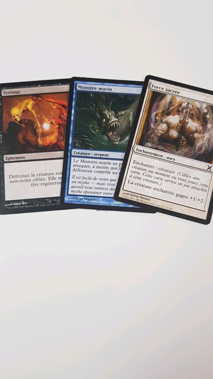 Lots de 3 cartes Magic the gathering