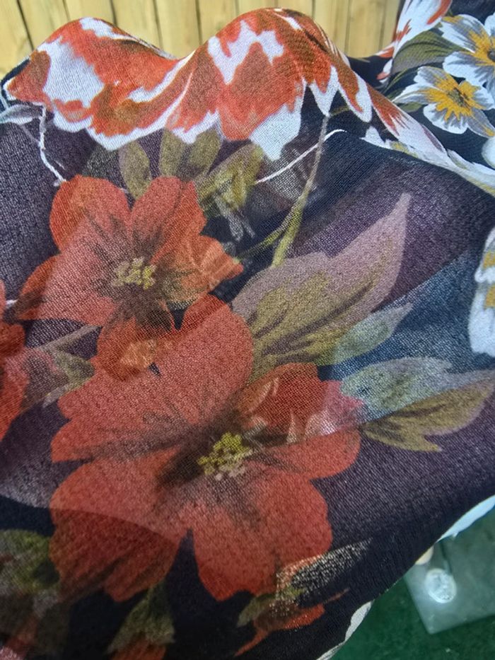 Blouse fleurie 🍒Promod🍒très bon état taille 38/40 - photo numéro 6
