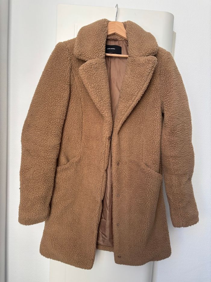 Manteau teddy camel Vero Moda taille XS/S