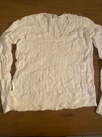 Torsadé fairway & greene 100% coton vintage  blanc femme taille M