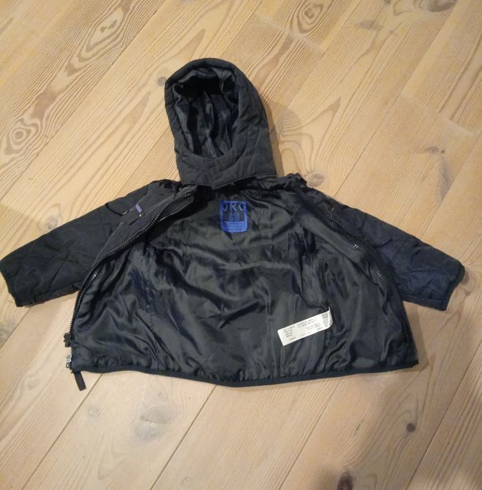 Manteau hiver bleu marine - taille 18 mois - photo numéro 2