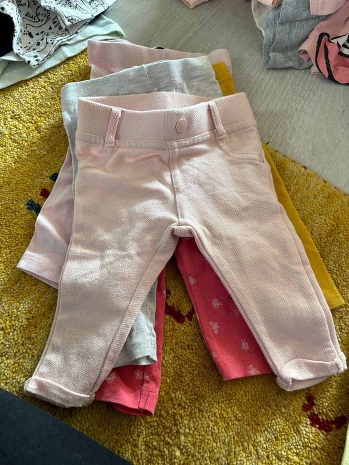Lot 5 legging fille 62 cm - photo numéro 4