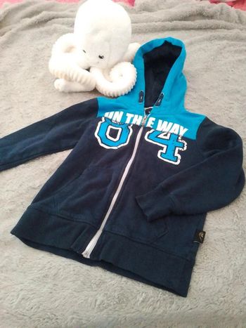 Sweat à capuche zippé 8 ans garçon
