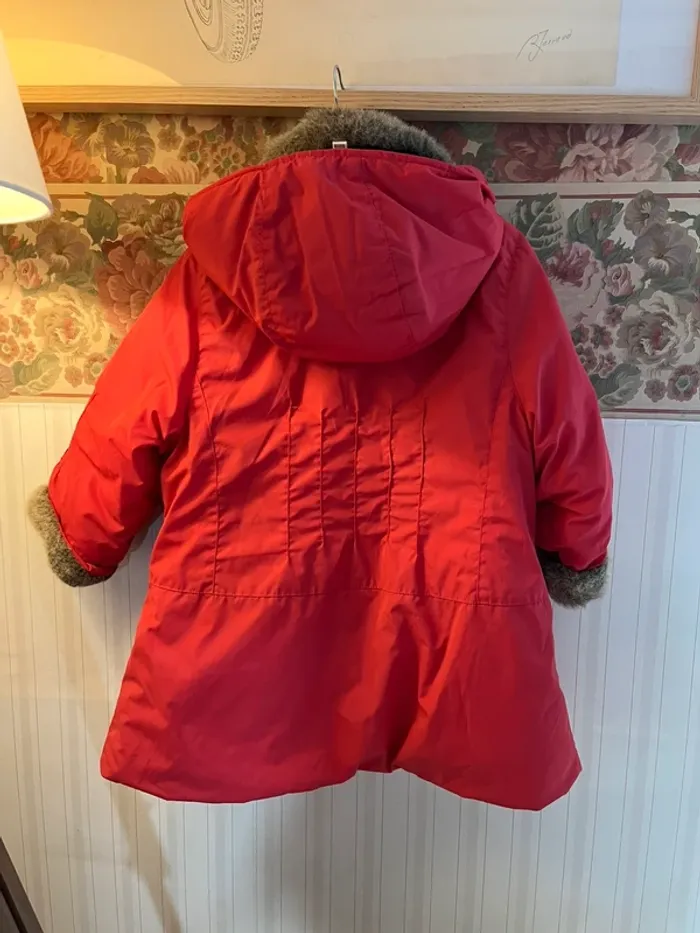 Manteau hiver avec fourrure fille 4 ans - photo numéro 2
