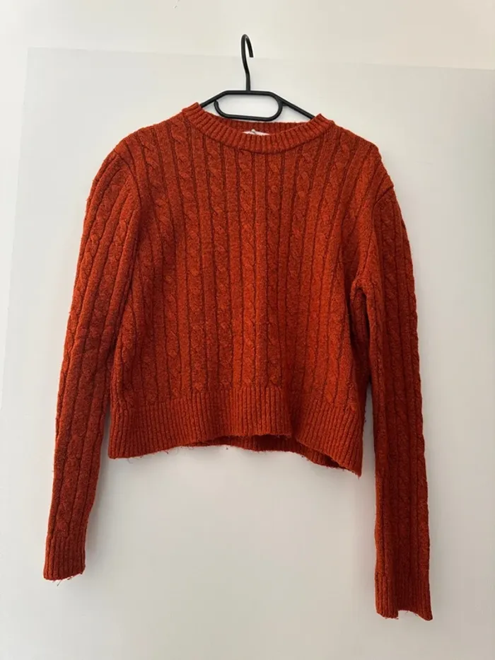 Pull orange d’hiver Stradivarius
