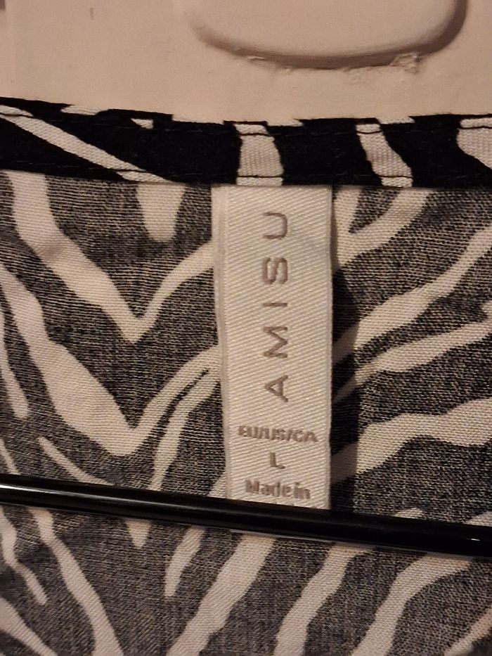 Haut cache cœur motif zébré - photo numéro 5