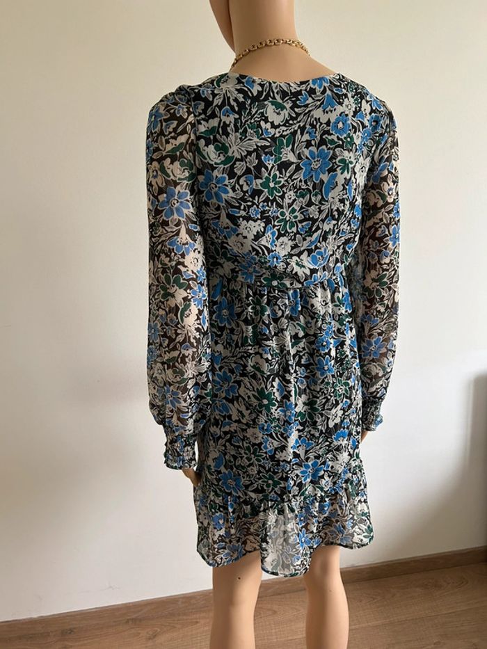 Robe imprimée fleurie à manches longues Naf Naf taille 40 jamais portée - photo numéro 8