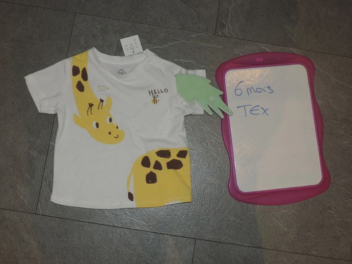 tee shirt tex taille 6 mois neuf - photo numéro 2