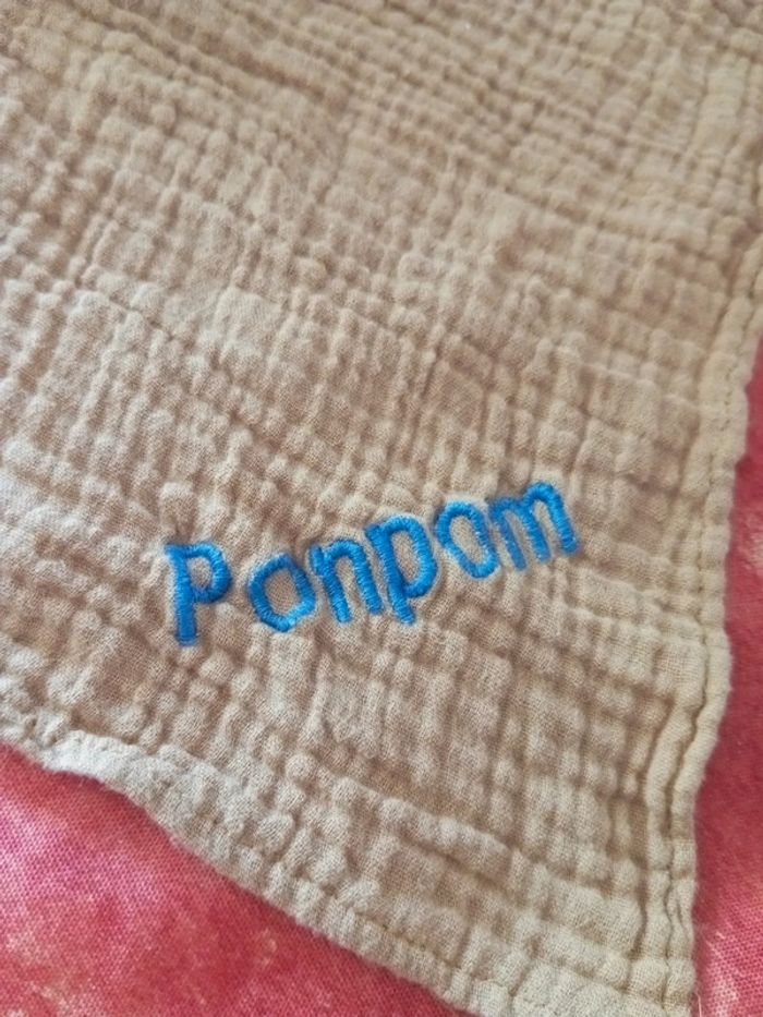 Doudou ours lapin chien gaz de coton bychrisatelier - photo numéro 4