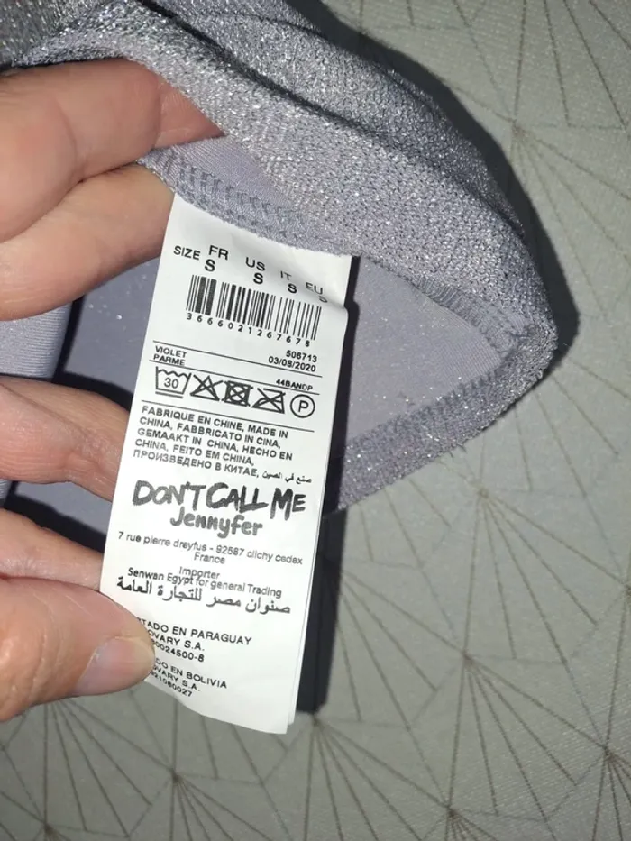 Débardeur femme violet pailleté Jennyfer S ttbe - photo numéro 6