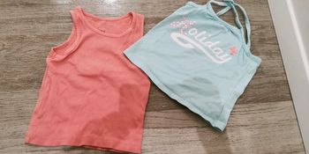 Lot de 2 débardeurs 2 ans