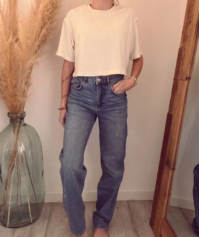 Jean droit never denim neuf taille 36 - photo numéro 2