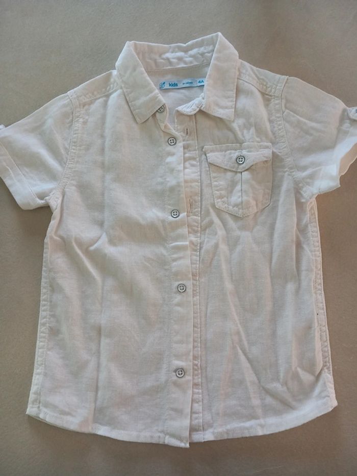 Chemise blanche manche courte