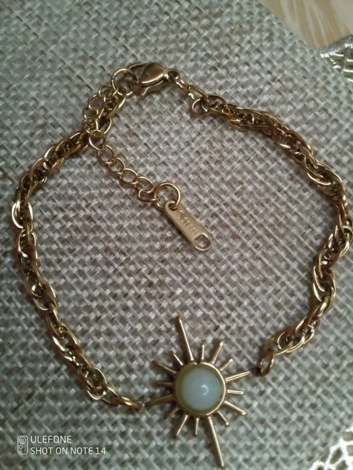 Bracelet étoile du Nord pierre amazonite - photo numéro 3