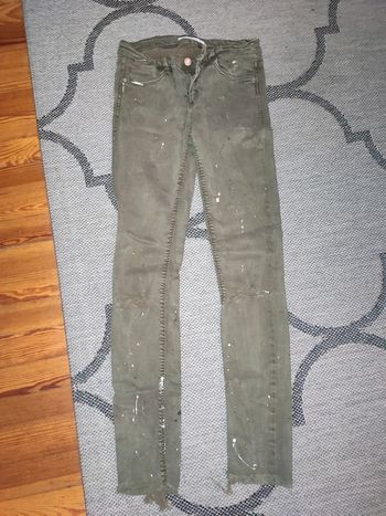 Jean kaki skinny taille 36 / S Zara
