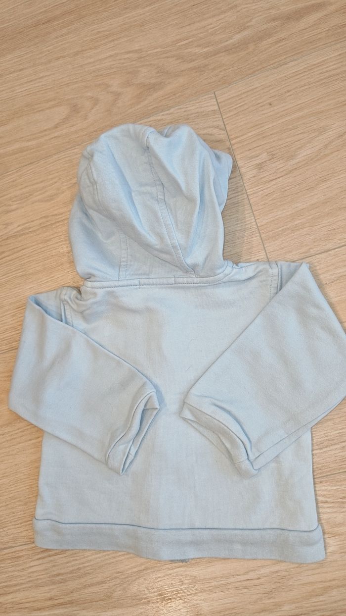 Gilet bleu ciel 9mois - photo numéro 3