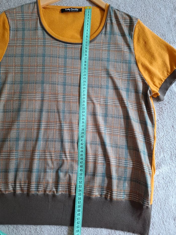 Tunique Betty Barclay t.42-44 quasi neuf, coton/viscose, dimensions disponibles - photo numéro 14