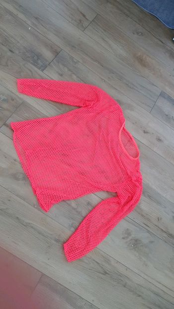 T-shirt Perforé fluo taille unique