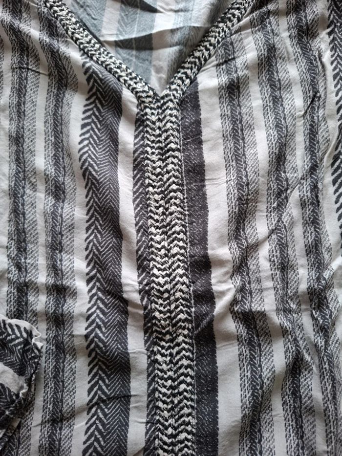 Blouse cache cache gris - photo numéro 3