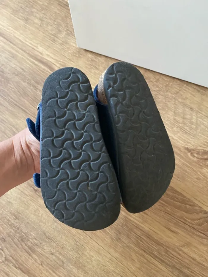Sandales bleues, Birkenstock, 24 - photo numéro 5