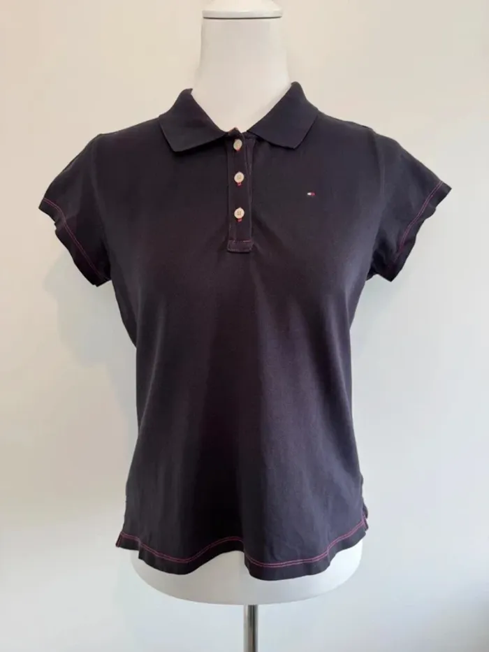 Polo Tommy Hilfiger femme violet taille L très bon état