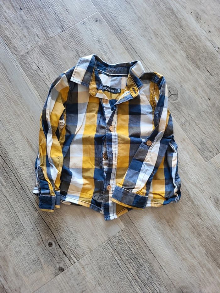 Chemise garçon In Extenso 12 mois