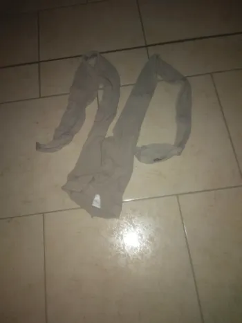 Collant beige grisé