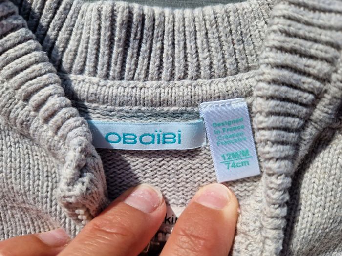 Gilet zippé gris - photo numéro 2