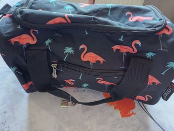 Vanity de voyage flamand rose