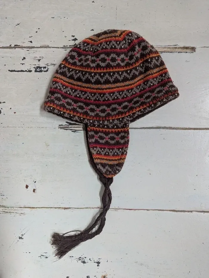 Ensemble hiver bébé 12 mois Vertbaudet – bonnet péruvien, écharpe et moufles - photo numéro 4