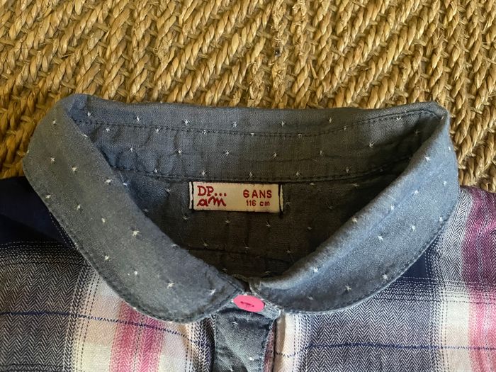 Chemise à carreaux fille DPAM 6 ans - photo numéro 6