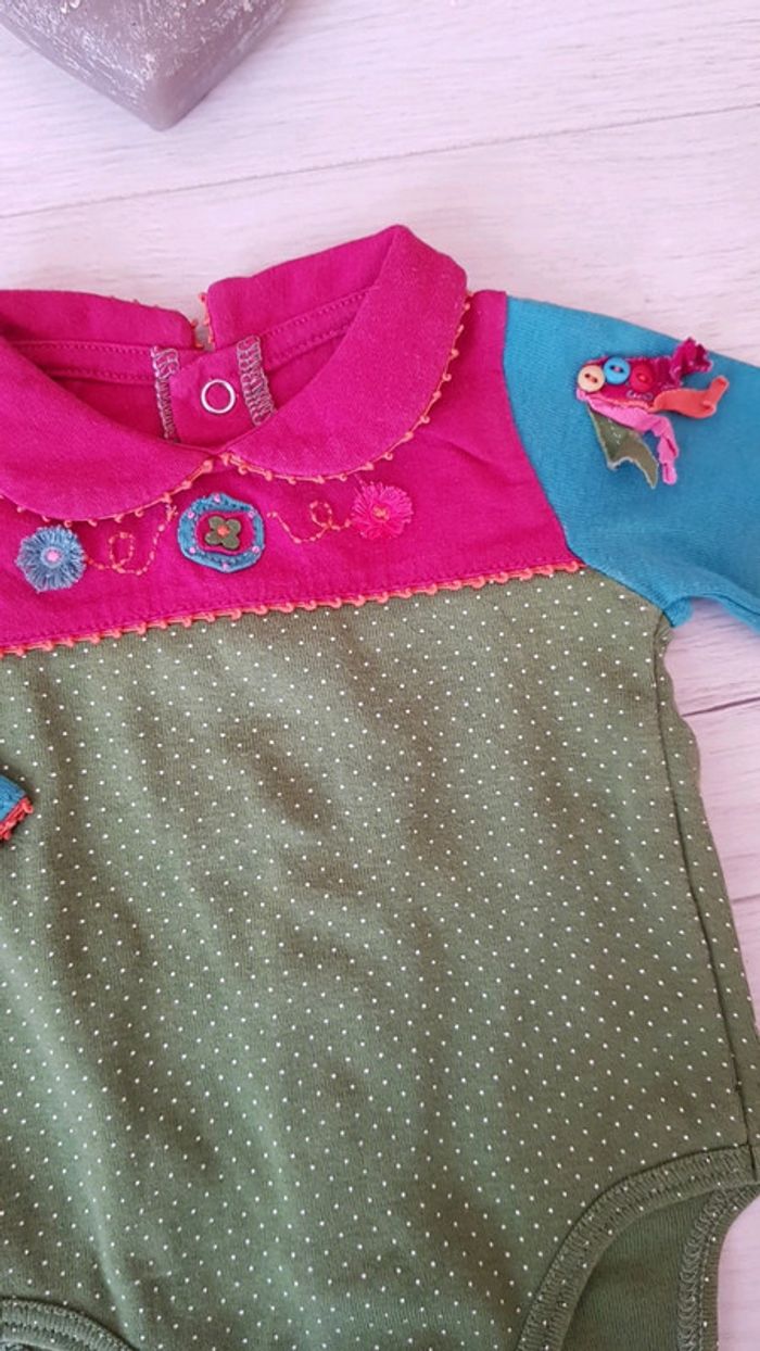 Body habillé catimini fille 1mois neuf - photo numéro 2