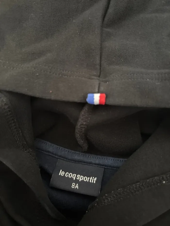 Pull à capuche le coq sportif 8 ans - photo numéro 5