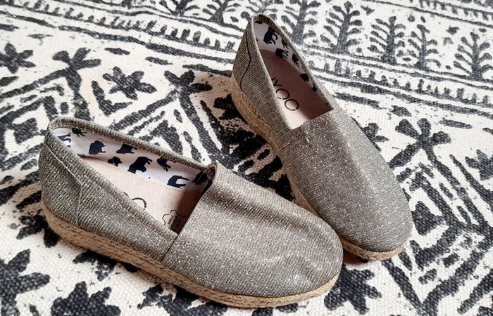 Espadrilles argentées Pointure 36