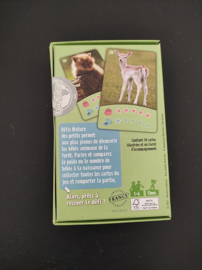 Jeux de cartes défi nature des petits - photo numéro 2