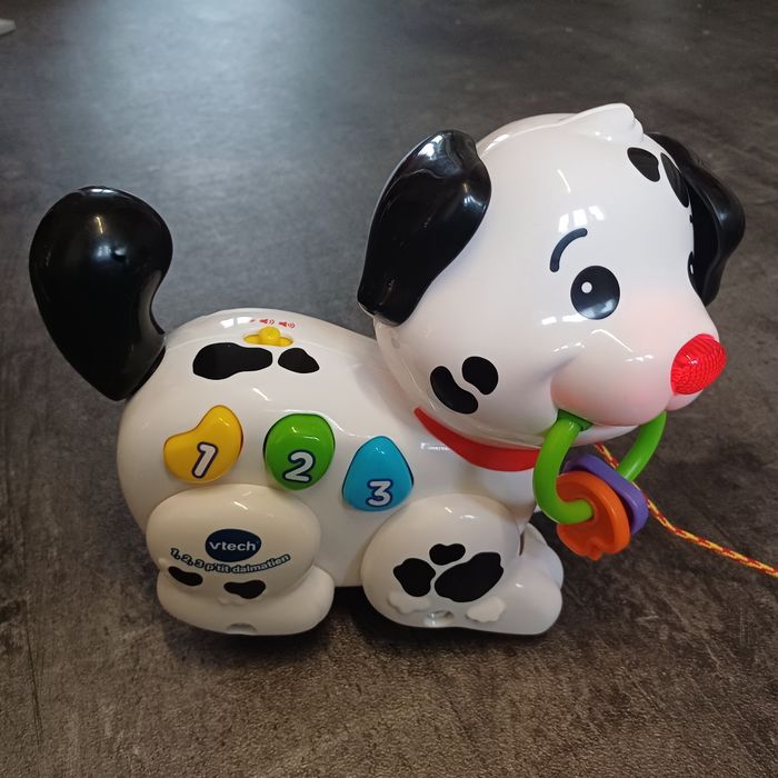 VTech - 1,2,3 P'tit Dalmatien, chien Interactif à Promener