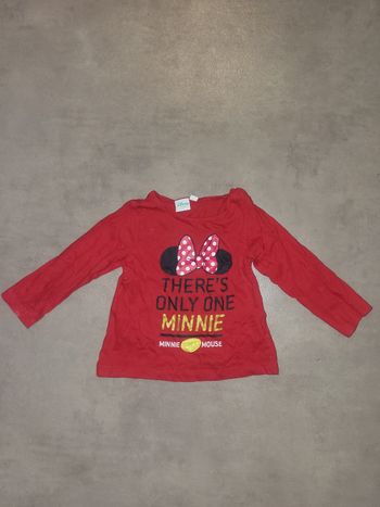 T shirt manche longue minnie
